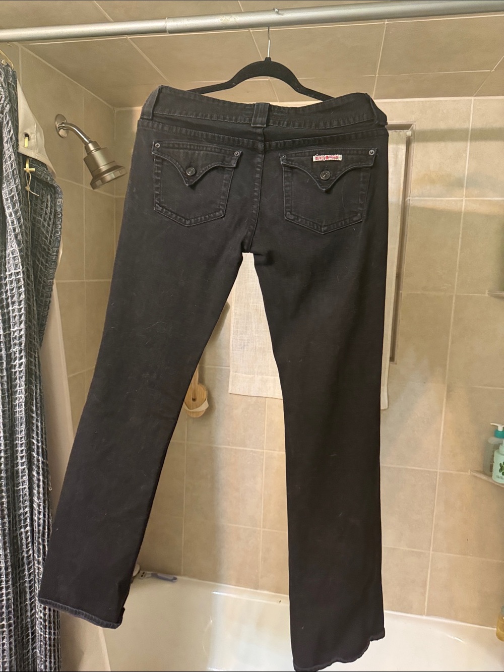 Hudson Jeans Black High-Rise Flare Denim - Picture 5 of 7